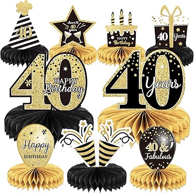 9 pieces decorations for 40th anniversary "cheers to 40 years" table centers in nest.. Your everyday shopping destination, DIAYTAR NIGERIA offers unbeatable value with quick delivery times.