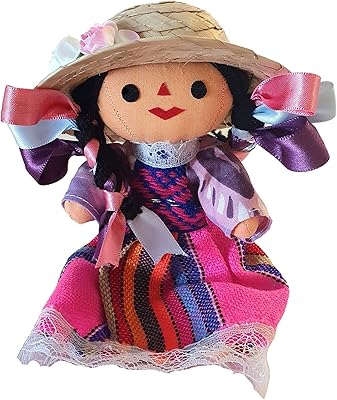 Traditional Mexican doll made by hand Maria Farmer Rag - 7 inch - Rose.. Your digital shopping destination, DIAYTAR NIGERIA combines variety with affordability and quick delivery.