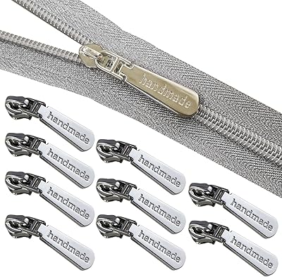 Silver zipper ribbon The Yard 5 by Enerzmo Nylon Rolls for Argentée.. DIAYTAR NIGERIA: Where affordability meets variety in Nigeria's most comprehensive online marketplace.