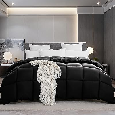 Alternative duvet in black down 108 "x 98" California King.. DIAYTAR NIGERIA promises affordability and variety with every purchase, delivered in 5-8 days.