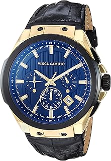 Men's multifunction watch Vince Camuto with crocodile gray leather bracelet.. Experience budget-friendly shopping at DIAYTAR NIGERIA, Nigeria's premier online marketplace with quick delivery.