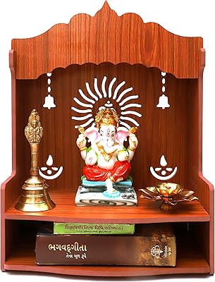 Magnificent MDF wooden temple by Bhavya Art - Temple of the house.. Nigeria's fastest-growing e-commerce site offers unbeatable prices and delivery within 8 days.