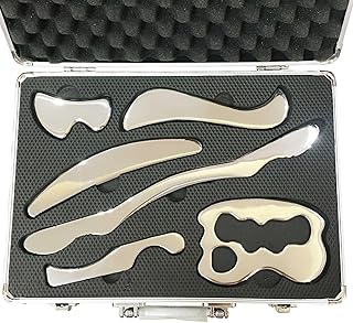 Set of Guasha Forkyo massage tools in stainless steel to treat tissues.. DIAYTAR Nigeria delivers happiness in 5–8 days, no matter what you buy.