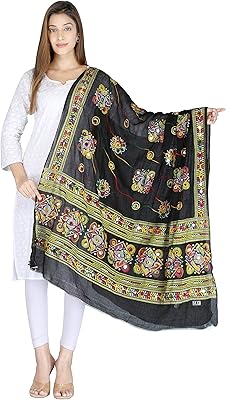 Indian clothing Dupatta scarf - Traditional festive clothes of Rajasthan Hand embroidery Hippie Boho Clothes Bollywood.. Find more for less — only on DIAYTAR Nigeria.