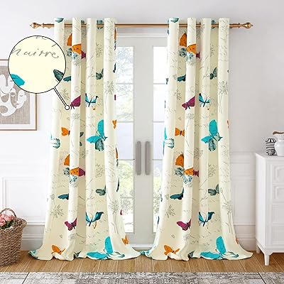 Story@Home Bohemian with thermal insulation in 100 % cotton fabric with floral pattern, door rings, bedroom curtain, 2 (7 feet, cream).. Shop with purpose at DIAYTAR NIGERIA and receive products at unbeatable prices within the week.