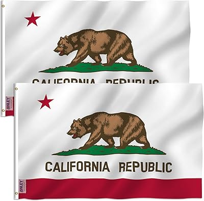 Anley Pack of 2 Breeze Birds 3 x 5 feet Flag of California's state - Bright colors and UV -resistant - Fabric and double sewing - California. Polyester California flags with brass eyelets 9 x 152 cm.. DIAYTAR NIGERIA: Your partner in affordable e-commerce with dependable delivery across Nigeria.