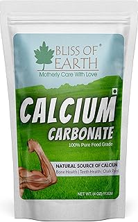 Bliss of Earth 4 oz of food quality calcium carbonate powder, for solid bones and teeth, natural antacide 113gm.. DIAYTAR Nigeria offers great deals, a huge product variety, and delivery in under a week.