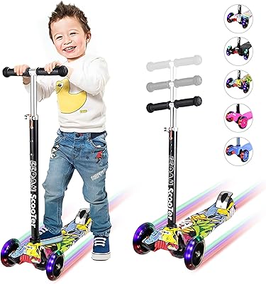 Children's scooter, 3-wheeled scooter, children's 4-heeled, soft to direct height scooter, extra wide bridge, children's bridal with LED light wheels, for toddlers and boys from 2 to 14 years old.. DIAYTAR NIGERIA delivers on our promise of variety, affordability, and prompt nationwide service.