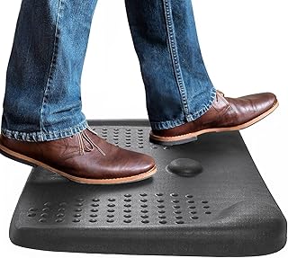 Anti-fatigue floor mats with a comfortable padded designer, thick and comfortable standing carpet for kitchen, size 65 x 50 cm, black color.. Everyday deals, every category — only on DIAYTAR Nigeria.
