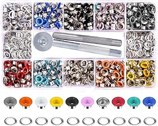 Yakamuz multicolored metal eyelet kit of 300 1 1/4 "rooms with mounting tool for craft, clothing, shoes and clothing projects.. Love deals? DIAYTAR Nigeria has you covered with low prices and fast delivery.