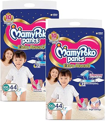 Mamypoko pants xxl layers, ultra absorbent layers - XXL, package of 2, 44 x 2-88 units).. Your budget-friendly online marketplace, DIAYTAR NIGERIA delivers a world of products in just 5-8 days.