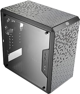 Main housing Micro Atx Color Master Q300L with magnetic anti-dust filter, lateral transparent acrylic panel with adjustable I/O ports and fully ventilated, black air flow (MCB-Q300L-KANN-S00).. DIAYTAR NIGERIA brings retail convenience to your screen with affordable prices and dependable shipping.