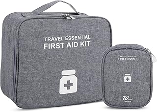 First aid bag, 2 pieces, empty medication bag, first aid, gray portable medical bags for outdoor campsite, travel, work.. Shop across categories at DIAYTAR NIGERIA with the confidence of affordable prices and delivery within 8 days.