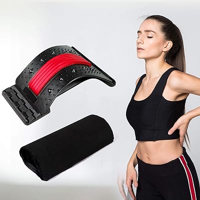 Lumbar Du Masseur + Half-moon support pillow for lumbar support with several level, laptop and easy-to-use settings (red pillow + black).. Experience the joy of convenient shopping with DIAYTAR NIGERIA's vast selection and quick delivery service.