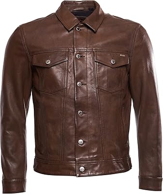 Men's leather jacket.. Transform your shopping experience with DIAYTAR NIGERIA's vast product selection delivered at unbeatable prices.