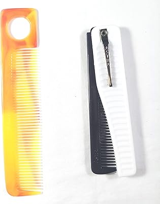MJ Ragav plastic hair comb with foldable and elegant hair comb with plastic pocket for men (multicolored) (package - 2).. Discover the perfect shopping balance at DIAYTAR NIGERIA with competitive prices and prompt delivery.