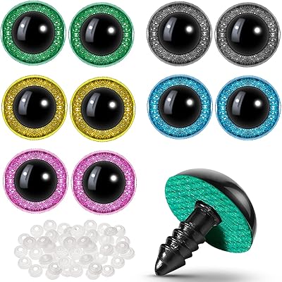 100 Pieces Spewful eyes Large safety eyes for plush plastic crochet amigurumi handmade eyes for dolls and craft dolls (24mm).. DIAYTAR NIGERIA: Bringing quality products to your doorstep at prices that won't break the bank.