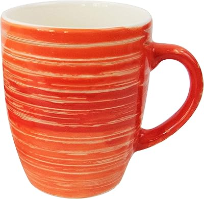 Raj cup by stoneware style 2 12 oz orange rs0005- o 1.. Shop with confidence at DIAYTAR NIGERIA, enjoying competitive prices and delivery within 8 days.