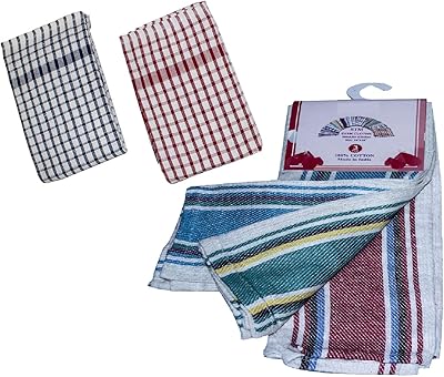 Kitchen tea towels - 3 rooms, 100 % cotton 16 x 26 inches, absorbent tea towels - Trouching, kitchen sponge cloth - green cloth for dishes at home.. DIAYTAR NIGERIA: Your one-stop e-commerce destination with affordable prices and nationwide delivery in 5-8 days.