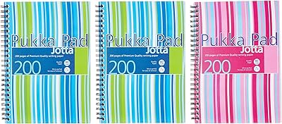 Pukka Pad, Jotta Pad A5 planned notebook with double spiral binding - 200 pages of 80gsm paper with 8 mm lines and perforated edges - Assorted colors.. Experience the power of choice with DIAYTAR NIGERIA's vast catalog and affordable 5-8 day delivery.