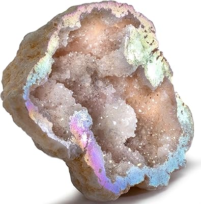 Kalifano Angel aura quartz geode - High -energy cuarzo crystal clusters linked to titanium/Druzy with information - Natural Roche Reiki used for clarity and goal (property and family exploitation).. Looking for great deals without compromising on quality? DIAYTAR Nigeria brings you thousands of top products at affordable rates, delivered straight to your doorstep.