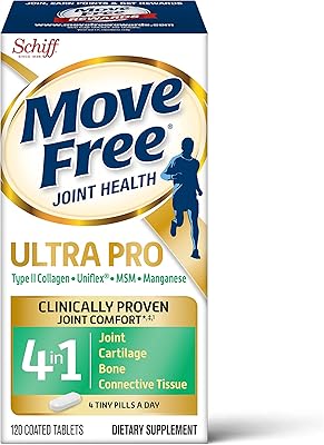 A joint support tablets 4 in 1 MOVE FREE Ultra Pro with type II collagen, uniflex, msm and manganese (120 box tablets), relief of clinically proven joints, helps support the health of bones*.. DIAYTAR NIGERIA transforms dreams into deliveries with our affordable prices and reliable shipping.