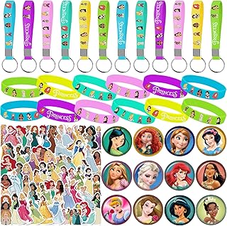 Princess birthday party supplies Package of 88 gifts comprising 12 bracelets.. Experience the DIAYTAR difference with our vast product selection and delivery within 5-8 days.