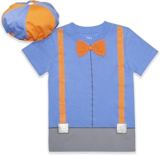 Blippi Role play t -shirt and hat for young and old boys - blue/orange.. Skip the lines and shop online — DIAYTAR Nigeria delivers to your door in days.