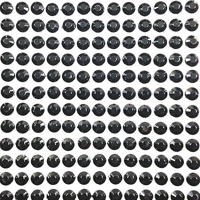 Wrapable 500 pieces of stickers rhinestone in 6 mm diamond crystal, black.. Experience the satisfaction of affordable shopping with DIAYTAR NIGERIA's nationwide 5-8 day delivery.