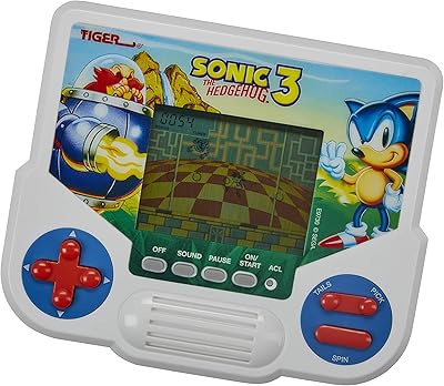 LCD Hasbro Tiger Sonic the Hedgehog 3 electronic video game, retro edition, solo pocket computer, from 8 years old.. DIAYTAR NIGERIA transforms dreams into deliveries with our affordable prices and 5-8 day shipping.