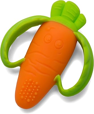 Dentition ring in the shape of a good cock carrot, adapted to children from birth, of Infantino (model n ° 216216).. Save time and money with DIAYTAR Nigeria’s online store.