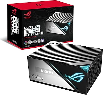 ROG Asus Platinum II Atx 1 200 W power supply, Platinum 80 Plus efficiency, Aura Sync Argb, Entrance range CA 100-240 V, Total output 1,200 W - White.. Navigate through thousands of products at pocket-friendly prices with DIAYTAR NIGERIA's easy-to-use platform.