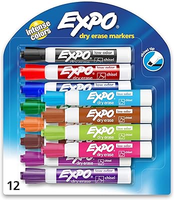 Dry erasable pens Exo with low odor, beveled point, matching colors, 12 units.. Your complete shopping solution, DIAYTAR NIGERIA offers extensive variety with budget-friendly delivery.