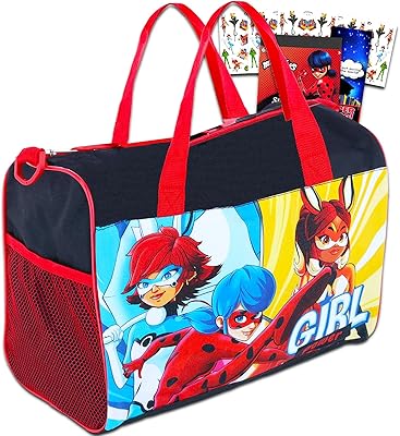 Miraculous children's travel bag Ladybug - Bundle with Miraculous Ladybug travel bag and other stickers (Miraculous Ladybug bag for girls).. No more overpriced stores — DIAYTAR Nigeria brings the best to your door.