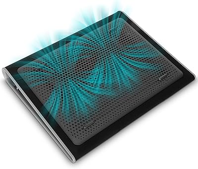 Light Targus Light Light Portable Cooling Rugs with two ventilation fans preventing overheating, USB LED port, Laptop, black/gray cooling carpet (awe55us) Black and gray.. DIAYTAR NIGERIA: Transforming how Nigerians shop with our vast selection and nationwide delivery.