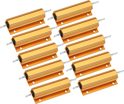 10 pieces 100w 30 ohmresistance Bobinée in aluminum tone gold.. Big savings, small wait times — shop now at DIAYTAR Nigeria.