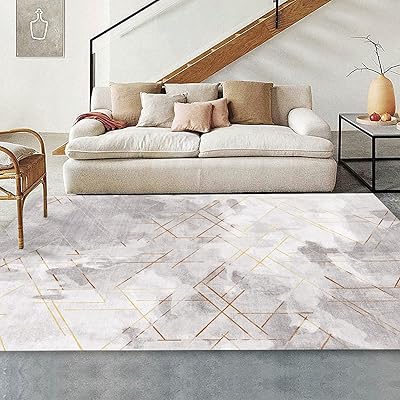 ABSTRAORININE DESIGN CARETS ABSTRAURINE Golden lines for living room, bedroom, corridor, dining room, decorative treadmill, gray and white, 5x7 feet, 5x7 feet.. Browse, shop, and receive — DIAYTAR Nigeria keeps it simple.