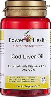 Power Health Cod Liver oil with vitamins A and D, 90 capsules.. DIAYTAR NIGERIA: Where quality meets affordability, with thousands of products delivered in less than 8 days.