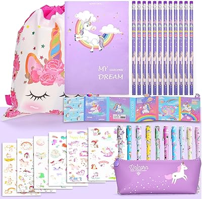 Unicorn stationery set with notebook and format kit.. Experience the power of choice with DIAYTAR NIGERIA's vast catalog and affordable 5-8 day delivery.