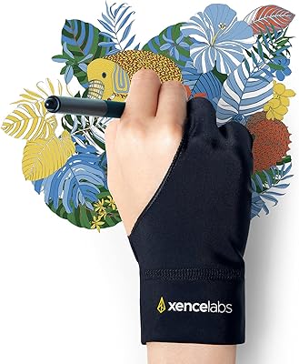 Zdenselabs, artist glove for left and right hands to draw on tablet with two fingers to draw, black, size M.. From kitchen tools to phones — DIAYTAR Nigeria ships it all in a week.