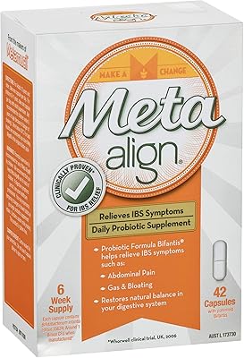 Meta -Allen - Daily probiotic supplement for the relief of irritable colon syndrome and symptoms, including abdominal pain, gas and bloating - 42 capsules [Australian version].. Unlock access to a wide range of products with DIAYTAR NIGERIA's affordable e-commerce platform.