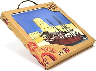 The commemorative watch of Dubai d'Art4go UAE Heritage, handcrafted in ceramic covered with enamel al fahidi.. DIAYTAR NIGERIA transforms online retail with our affordable platform and dependable shipping service.