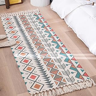 Long cotton carpet and national style linen, bedroom pillow for bedroom, hand -woven pompom carpet for porch, sofa, coffee table, bedroom.. DIAYTAR NIGERIA: Where every shopping need is met with affordable prices and timely delivery.