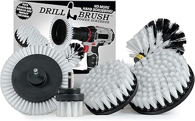 Set of brush accessories for soft white electric drill cleaner.. DIAYTAR NIGERIA delivers on our promise of variety, affordability, and prompt nationwide service.
