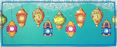 Alwan Ramadan table runner - 90 x 35 cm - EE8455trClm.. Shop local, shop fast — DIAYTAR Nigeria delivers across the country.