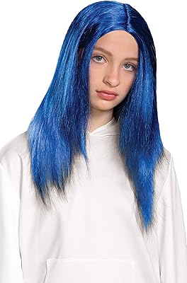 Billie eilish wig, official accessory for shoulder holding in blue hair for children, child-size costume head cover inspired by the artist, 112649.. Experience the convenience of online shopping with DIAYTAR NIGERIA's reliable 5-8 day delivery service.