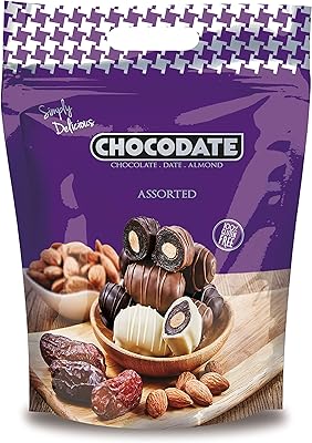 Assortment of chocolates - 500g | Delicious taste in bites | Handicraft candy - Rich and silky chocolate - Velvety Arab dates - Golden grilled almonds.. Shop smart and save with DIAYTAR NIGERIA's extensive product range and 5-8 day delivery guarantee.