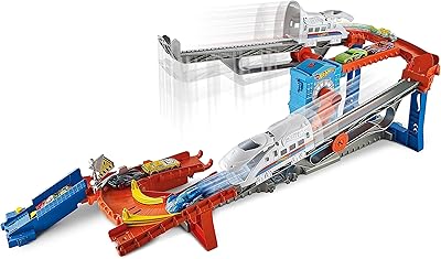 Hot Wheels Express City Stunt with incredible trains for children aged 4 to 8 GRW38.. DIAYTAR NIGERIA: Your affordable marketplace with reliable 5-8 day shipping across Nigeria.