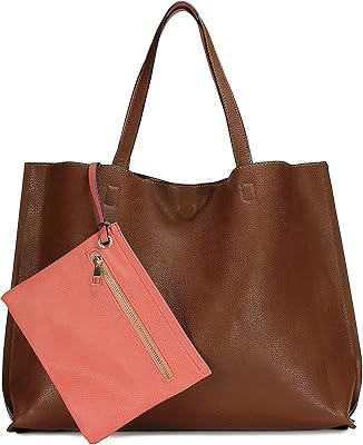 Reversible bag for Scarleton woman - Leather bags and handbags with shoulder strap - H1842.. DIAYTAR Nigeria: Where affordability meets fast and reliable e-commerce service.