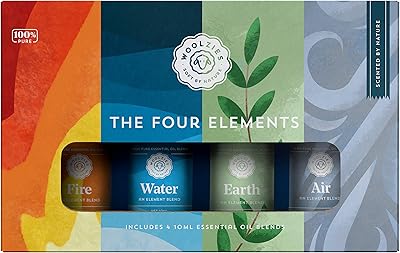 Woolsies The Four Estais Estaire Oil Set of 4 | Includes mixtures of fire, water, earth and air | 10 ml.. Experience the joy of convenient shopping with DIAYTAR NIGERIA's vast selection and quick delivery service.